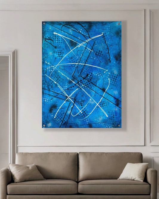 Sting Ray Blue - 48x36 Canvas