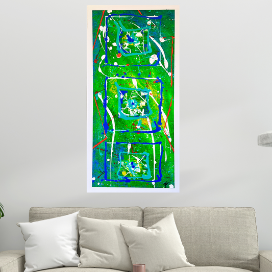 Tropic Mango Haze  30x15 Canvas