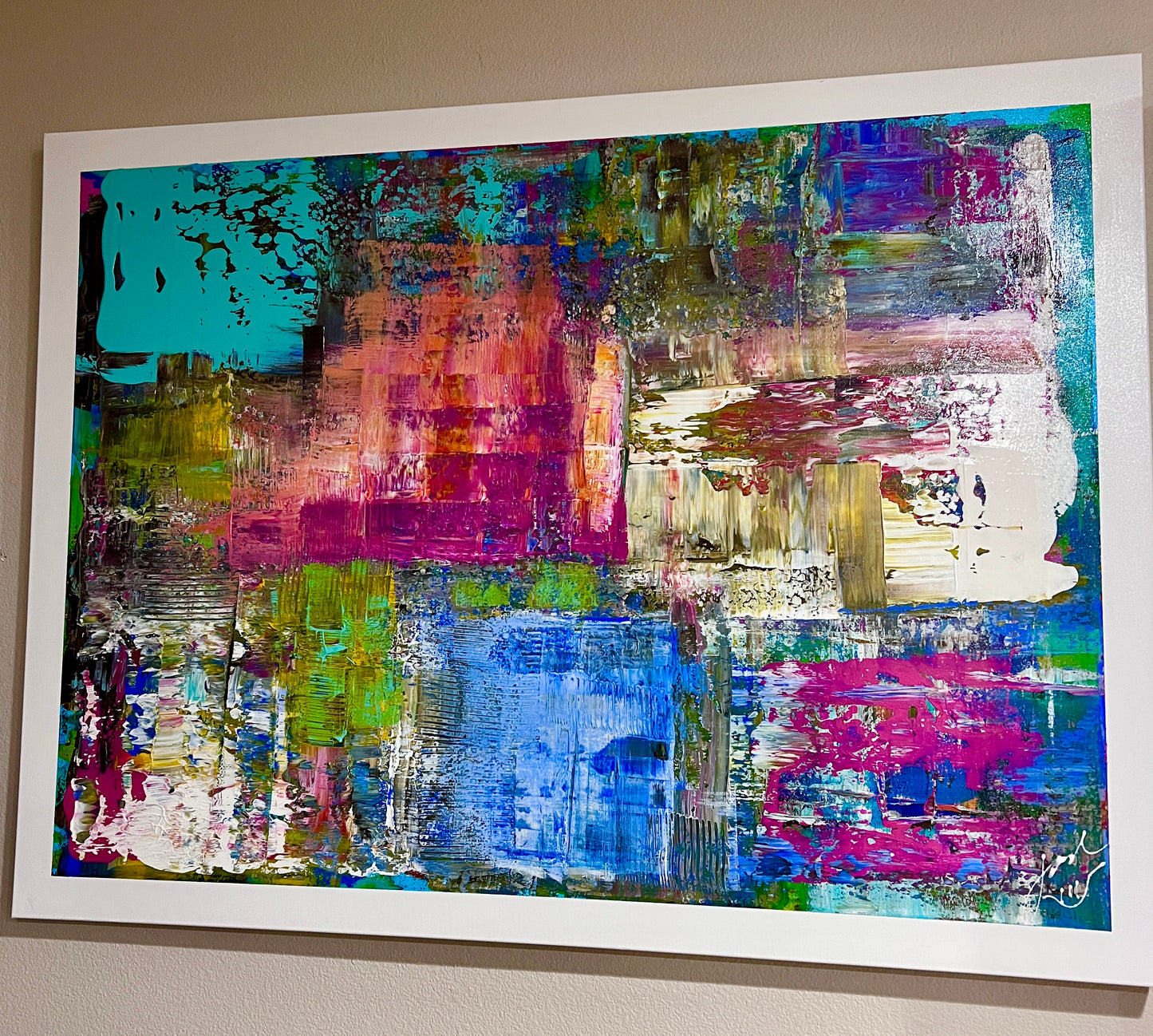 Electric Lagoon  36x48  Canvas