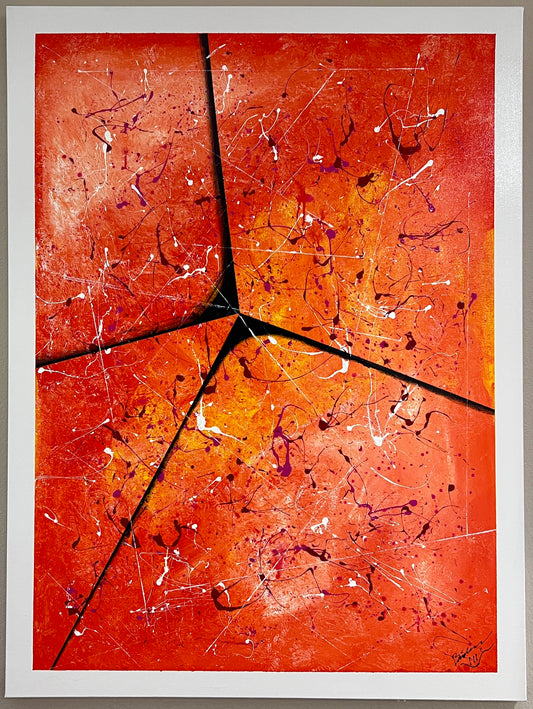 Pulse Fire  48x36 Canvas
