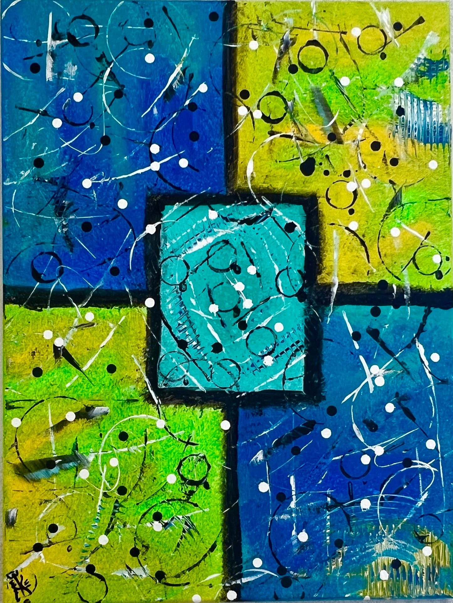 Neon Tropics  24x18 Canvas