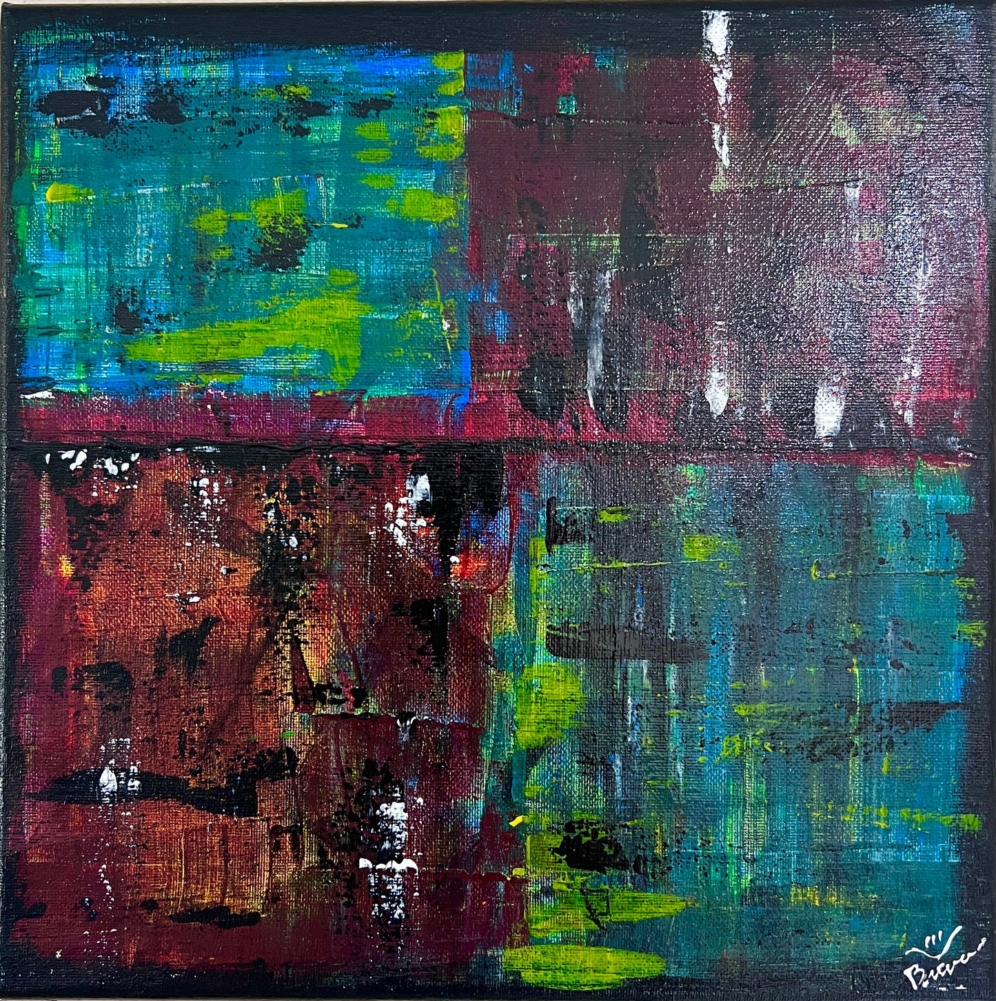 Scorched Palette 12x12 Canvas