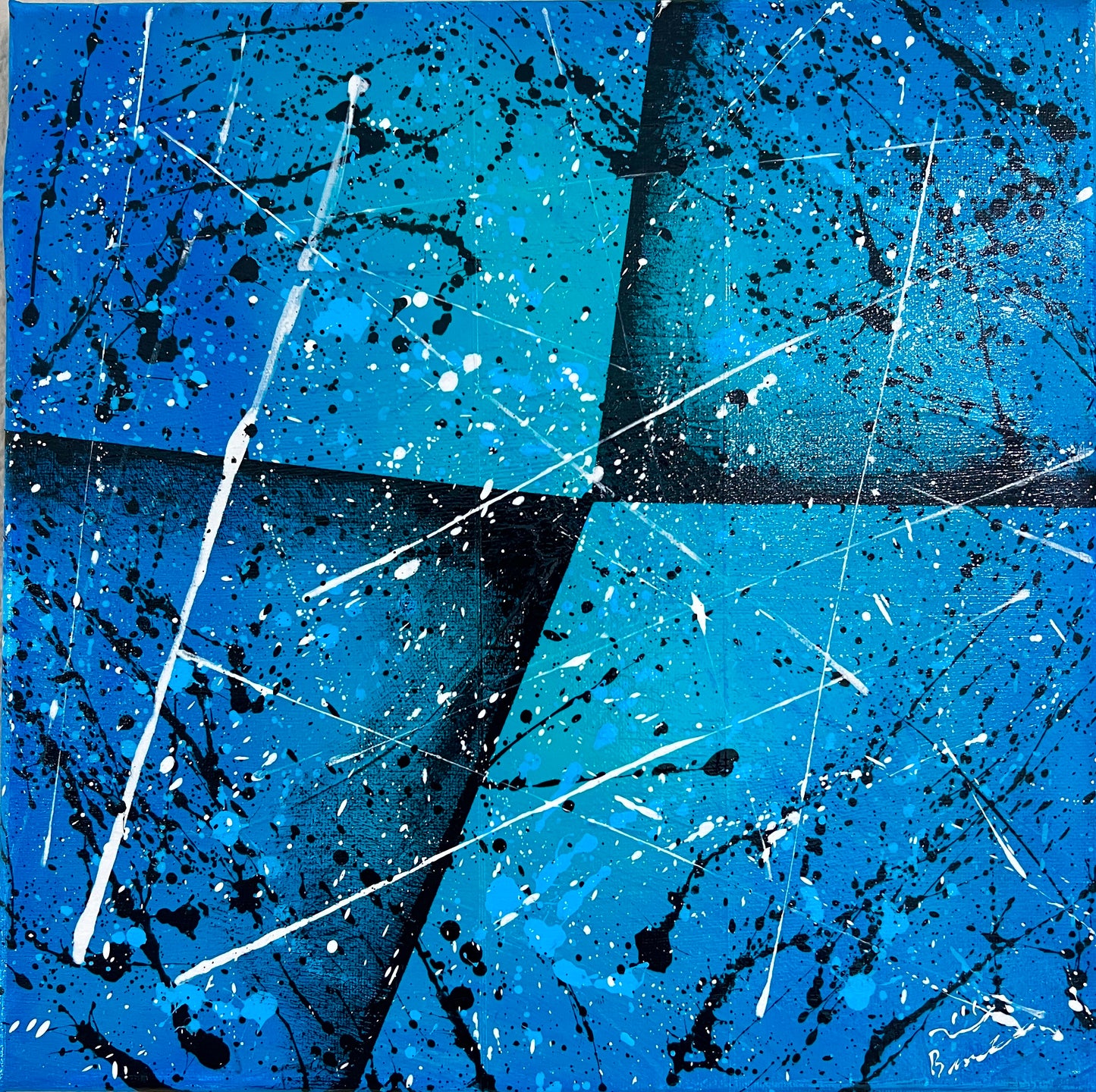 Arctic Geometry 12x12 Canvas