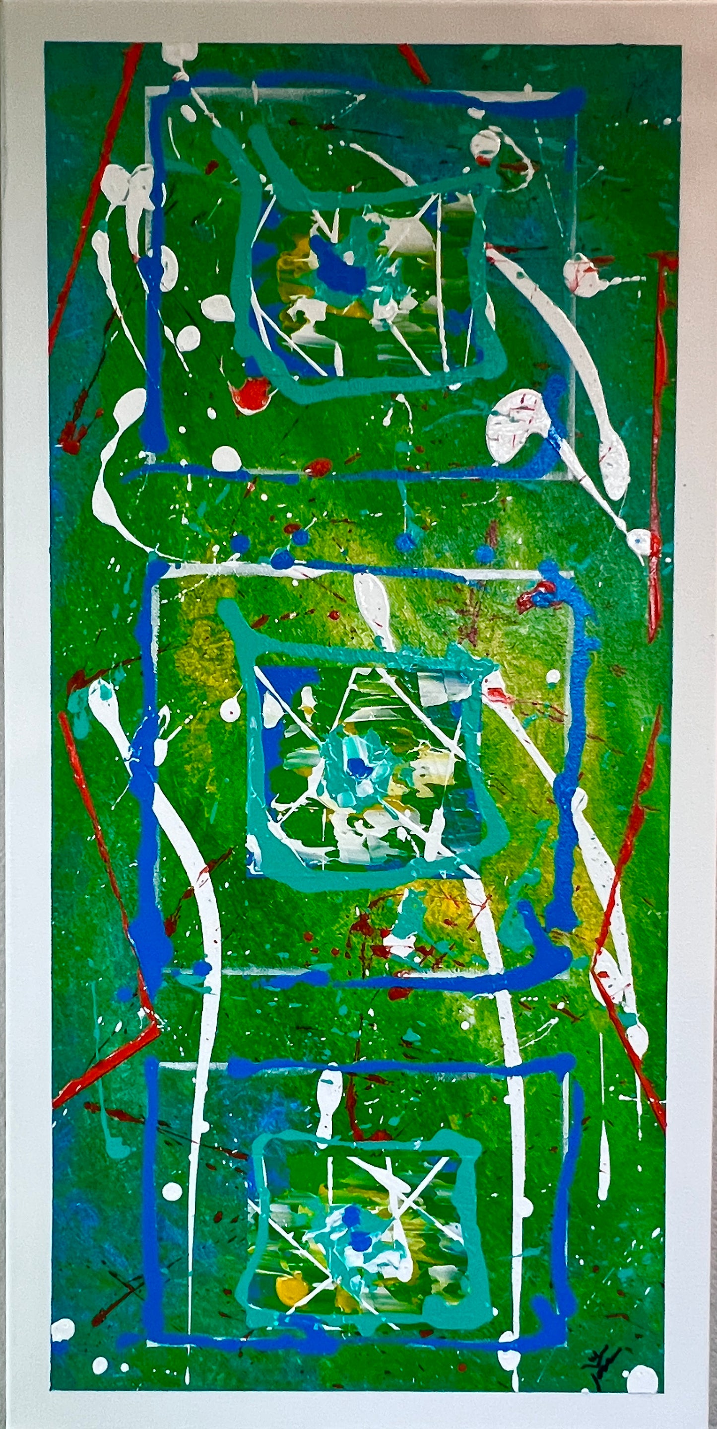 Tropic Mango Haze  30x15 Canvas