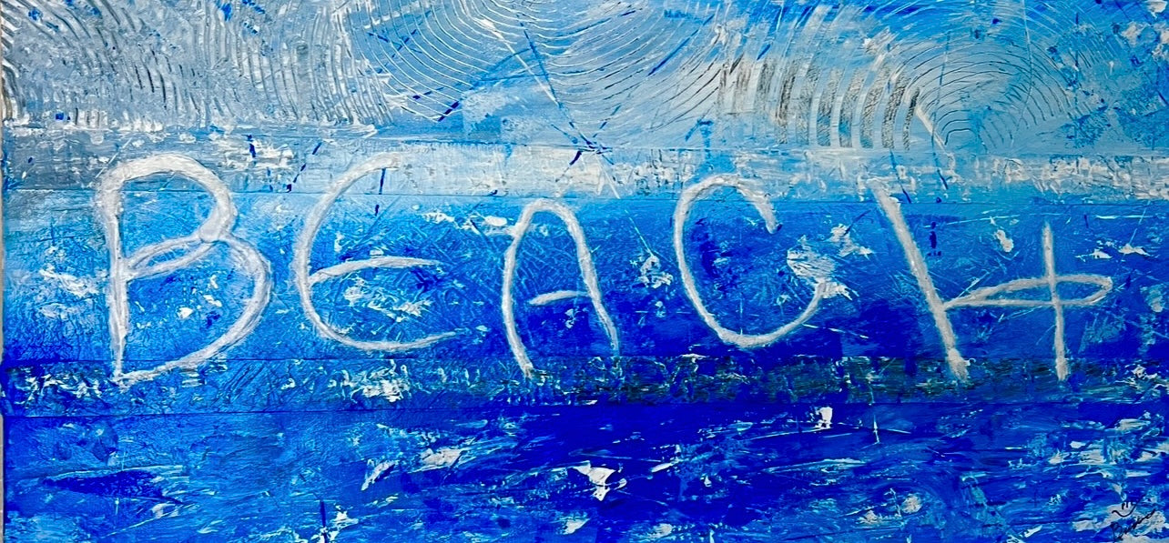 You're So Beachy  15x30 Canvas