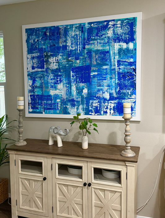 Blue Crush  48x60 Canvas