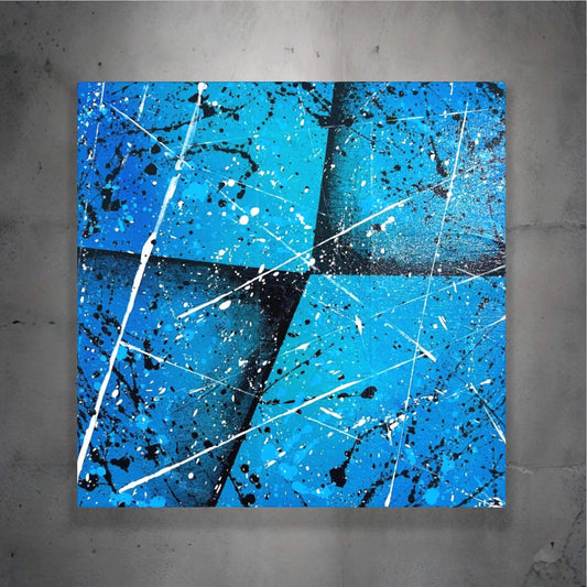 Arctic Geometry 12x12 Canvas