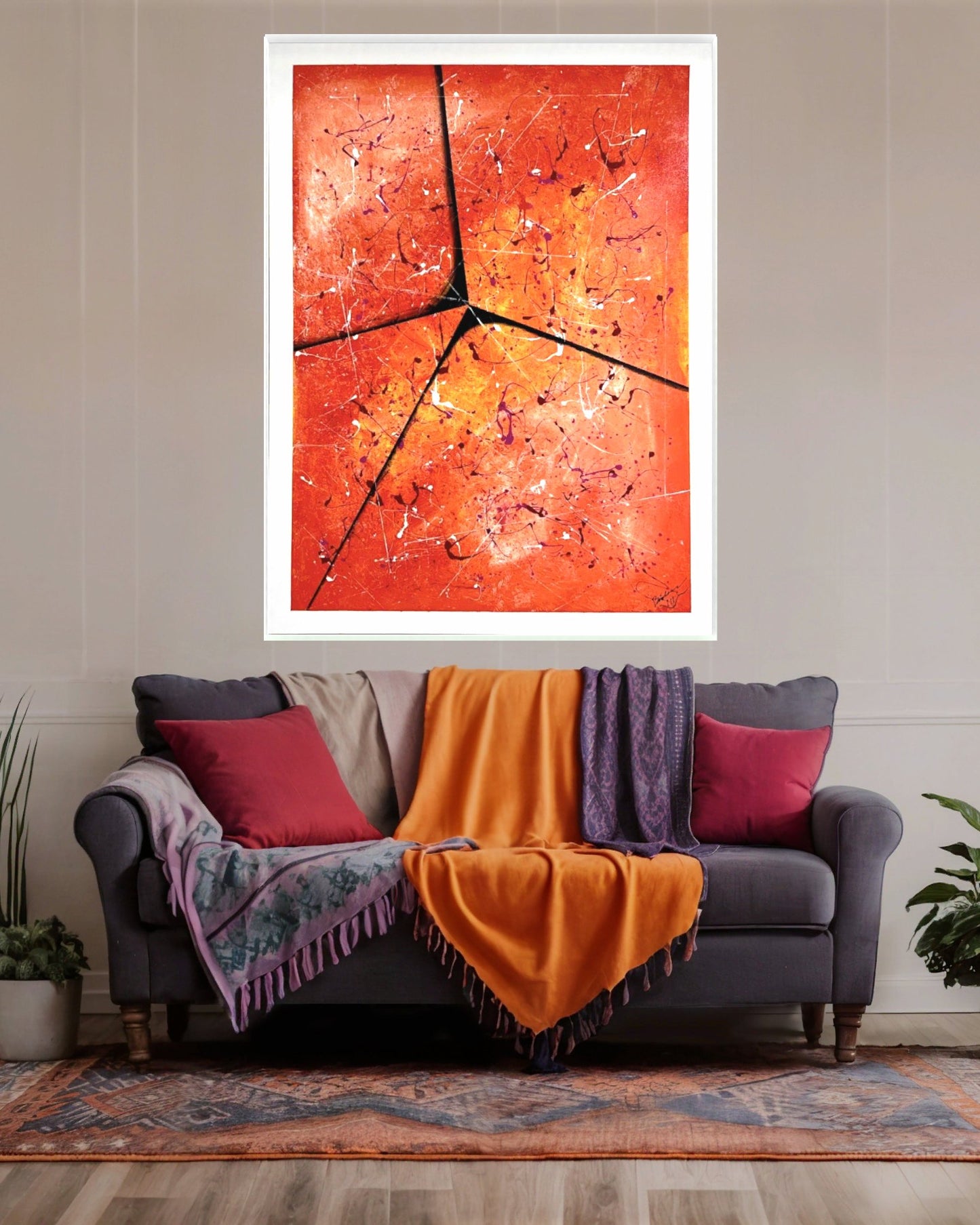 Pulse Fire  48x36 Canvas