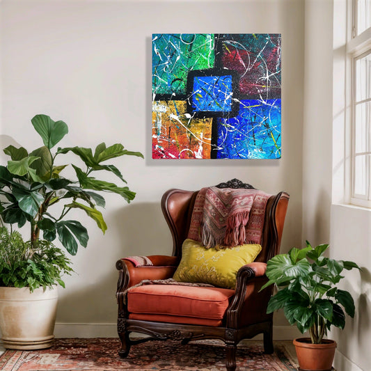 Color Ignition 12x12 Canvas