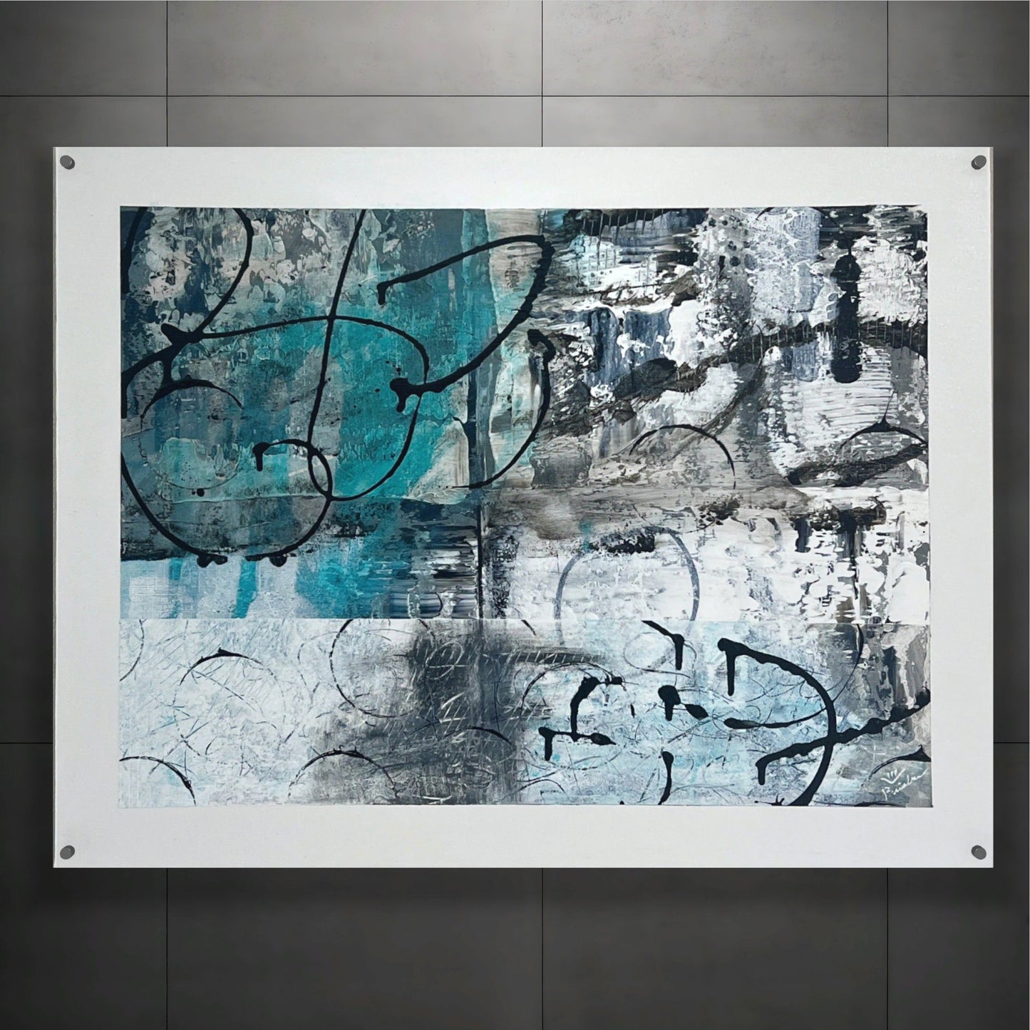 Sea Glass Fusion - 22x28 Canvas