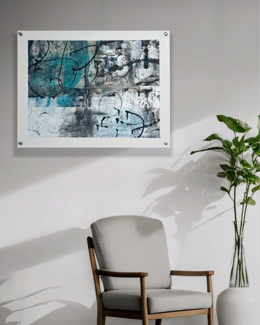 Sea Glass Fusion - 22x28 Canvas