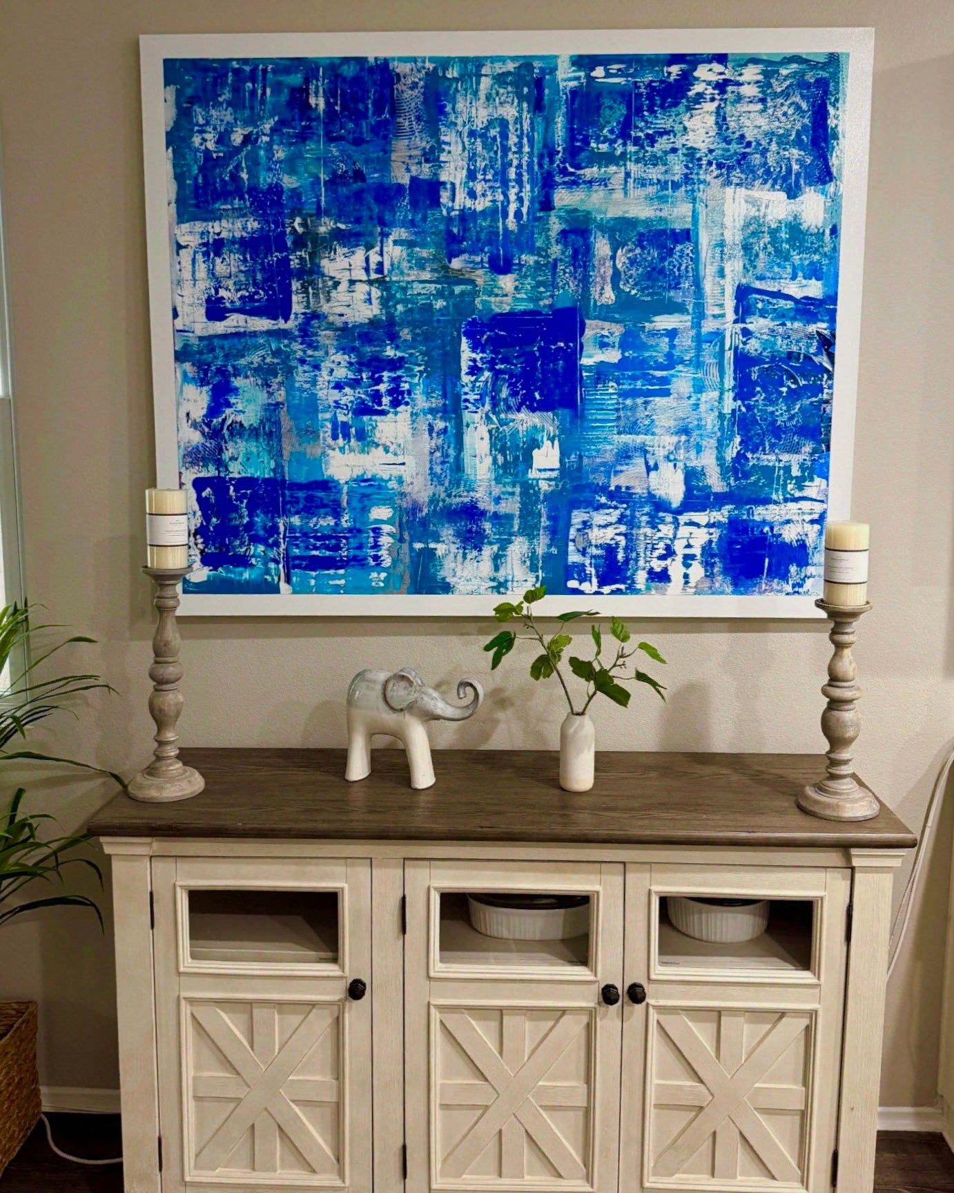 Blue Crush  48x60 Canvas